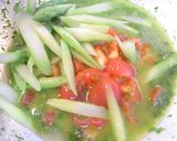 旬!トマト&アスパラ&バジル★冷製パスタ作り方8写真