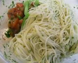 旬!トマト&アスパラ&バジル★冷製パスタ作り方10写真