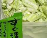 酒のつまみ◎漬け物の素でパリパリキャベツ作り方3写真