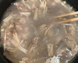 豚挽肉えのき舞茸ひじき厚揚げブロッコリーのスープ作り方4写真