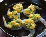 ふんわり卵のせて海老のグリル焼き♪作り方4写真