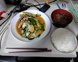 肉入りにら玉炒め作り方7写真
