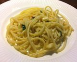 生ニラ焼きそば鮒寿司の飯風味　ハーブ添え作り方12写真