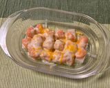 背徳の味！グラタン皿で即完成明太もちチーズ焼き作り方4写真