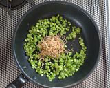 ケールの茎とちりめん山椒の簡単ふりかけ。作り方3写真