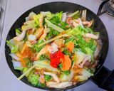 麻婆白菜のかた焼きそば作り方12写真