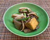 茸と厚揚げと蒟蒻の煮物作り方3写真