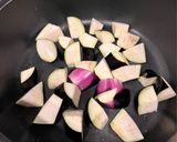 3歳と食べる＊茄子と豚こまの照り焼き作り方3写真