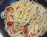 ツナとすりごまのミニトマトパスタ作り方7写真