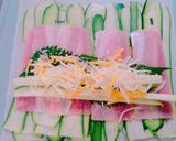 ＊ズッキーニと魚肉ソーセージの春巻き＊作り方4写真
