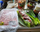夏の夕飯！ネギの青い所と豚ひき肉でキーマカレー作り方1写真