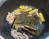 ワンパン！豚肉と茄子の和風高菜パスタ作り方3写真