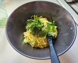 大葉香るピーマンと豚ひき肉と卵の塩ラーメン作り方8写真