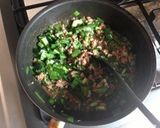 ニラと挽肉のスタミナ丼 簡単レシピ作り方4写真