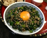 ニラと挽肉のスタミナ丼 簡単レシピ作り方6写真