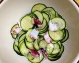 夏にさっぱり☆ズッキーニ・たこの酢の物作り方5写真