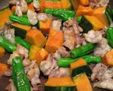 豚肉と南瓜とししとうの甘辛炒め作り方3写真