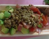 ずぼらダイエット☆米無☆納豆鮪アボ豆腐丼作り方3写真