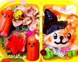 のりとかつおぶしで三毛猫ちゃん＊キャラ弁作り方12写真