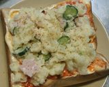 ラー油でピリッと☆ポテトサラダトースト作り方3写真