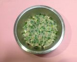 ✿マヨ入り鶏ひき肉のにらinつくね焼き✿作り方2写真