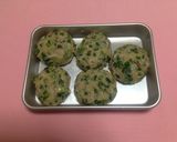 ✿マヨ入り鶏ひき肉のにらinつくね焼き✿作り方3写真