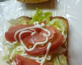 黒こしょう入り食パンのBLTサンドイッチ作り方5写真