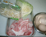 キャベツともやしと豚のふんわり卵炒め作り方1写真