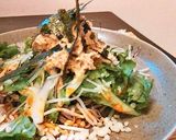 【10品目のサラダ】蒸し鶏のサラダ蕎麦。作り方3写真