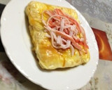 チーズと卵のはんぺん焼き☆かにかまのせ作り方9写真