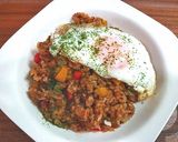チリパウダーで☆メキシカン風炒飯作り方5写真