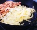半熟卵で濃厚うまうまカルボナーラ作り方2写真