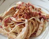コンビーフとエリンギの黒胡椒パスタ作り方6写真