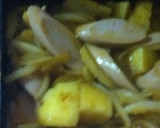 ジャガイモとタマネギと魚ニソのBBQ炒め作り方4写真
