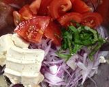 紫玉ねぎとトマトとチーズのサラダ作り方3写真