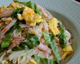 簡単！レタスとハムのそうめんチャンプルー作り方7写真