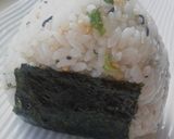 おにぎり:しそとちりめん高菜作り方4写真
