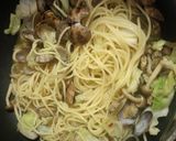 あさりとキャベツ＆しめじの和風スープスパ作り方7写真