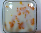 棒寒天で♪牛乳寒天(みかん入り)作り方5写真