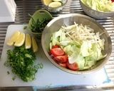 さっぱり＊レモン焼きそば作り方1写真