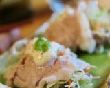 豚しゃぶサラダ巻き前菜✿チーズソースがけ作り方7写真