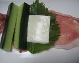胡瓜の豚ロース巻き☆シソチーズの甘辛ダレ作り方3写真