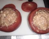 夏でもサッパリ✨トマトの簡単肉詰め♪作り方5写真