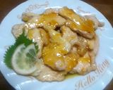 驚きの柔らかさ！鶏ムネ肉でオレンジソース作り方7写真