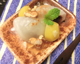 ももジュレを添えて～おとなの塩くるみ大福作り方5写真