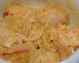 ミートソースで夏野菜のバターチキンカレー作り方1写真