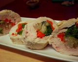 胸肉ロールの梅酒ジュレソース作り方4写真