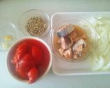 さば缶とホールトマトで♪ドライカレー☆作り方1写真