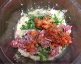じゃがいもとキムチのお好み焼き風作り方7写真