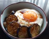 夏野菜・プチ丼★甘辛味の簡単【茄子丼】作り方5写真